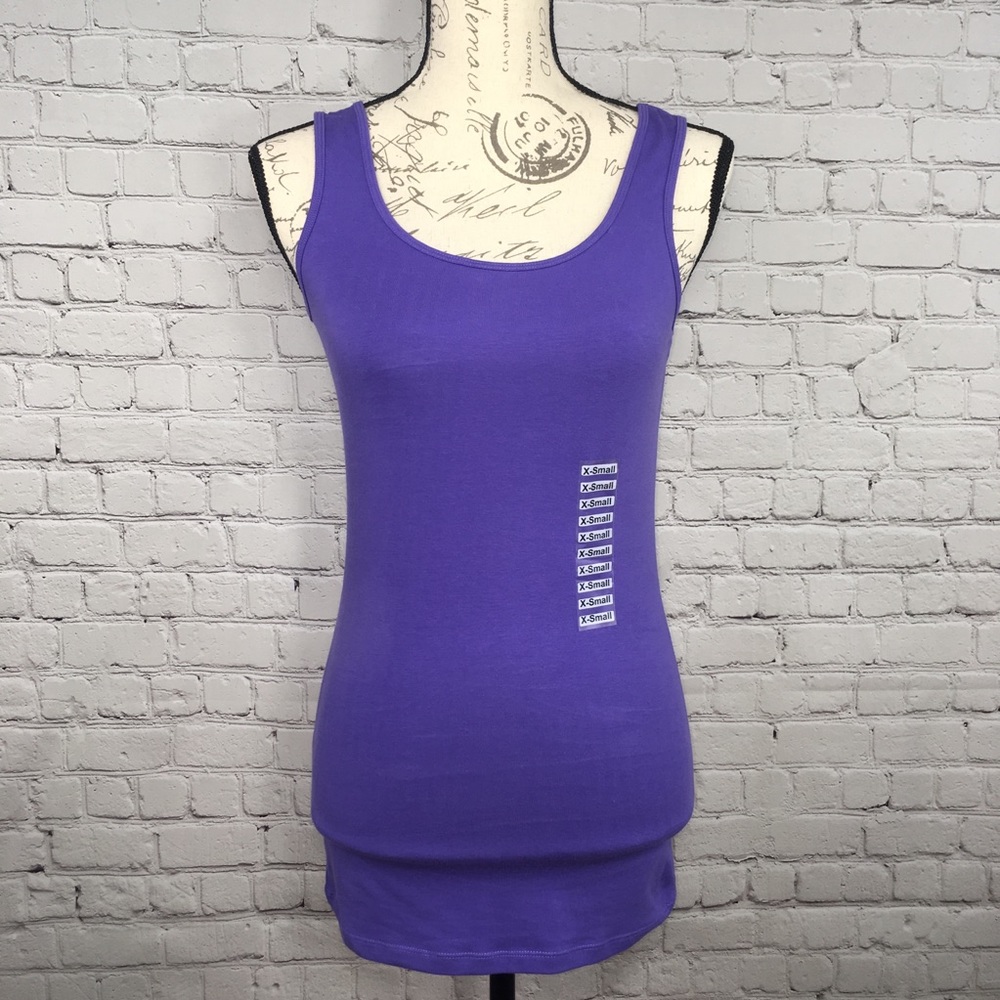 New Duluth Trading Company tank top purple XS